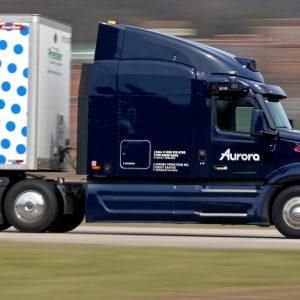 Autonomous truck company Aurora delays hauling freight without human drivers until April